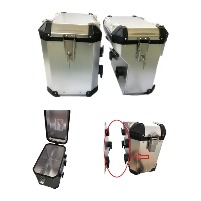 High Quality Aluminum motorcycle tail boxes LEFT and RIGHT side case tail luggage NOT include mount racks
High Quality Aluminum motorcycle tail boxes LEFT and RIGHT side case tail luggage NOT include mount racks