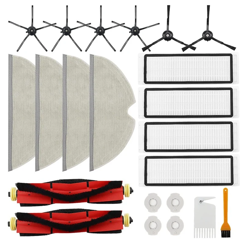 22 PCS Replacement Accessories For Roborock S6 Pure,S6, E4,S4 Max, S6 Maxv,S5, S5 Max, S4, E20 E25 E35 S50 Xiaomi Mijia Vacuum
22 PCS Replacement Accessories For Roborock S6 Pure,S6, E4,S4 Max, S6 Maxv,S5, S5 Max, S4, E20 E25 E35 S50 Xiaomi Mijia Vacuum