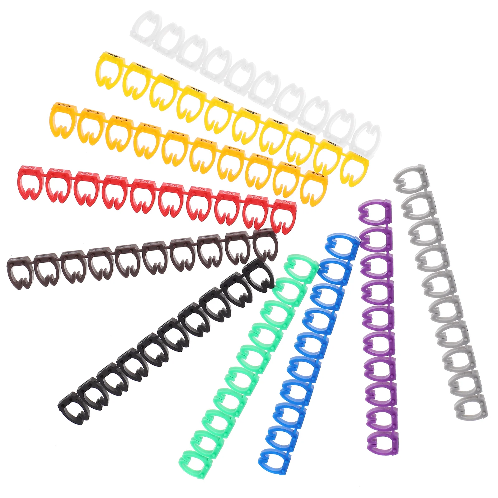 100pcs Colorful Cable Marker 0-9 Coded Number Electrical Wire Colorful Identification Tubes
100pcs Colorful Cable Marker 0-9 Coded Number Electrical Wire Colorful Identification Tubes