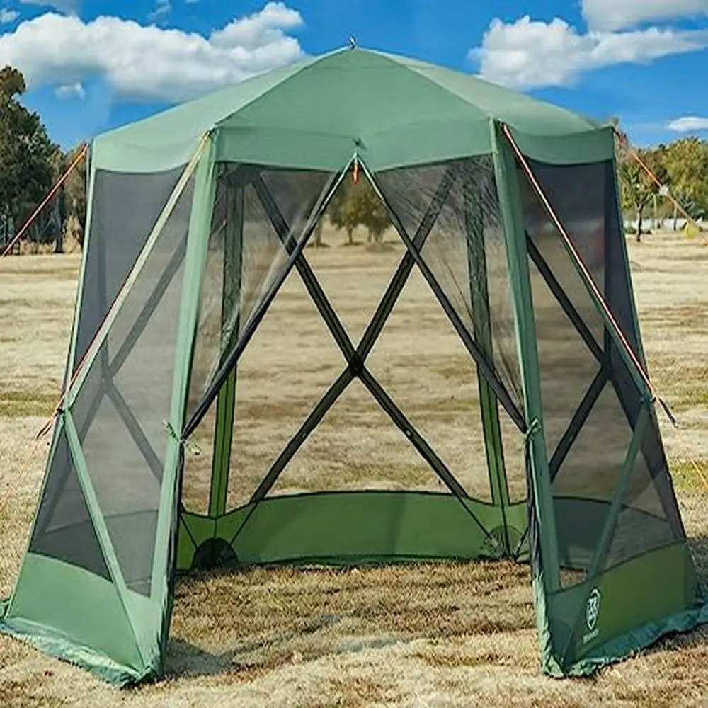 Pop up Screen House Tent Camping Shelter 11.5 x 9.8 ft Instant Canopy Netting Enclosure Outdoor Bug-proof Portable Gazebos UV
Pop up Screen House Tent Camping Shelter 11.5 x 9.8 ft Instant Canopy Netting Enclosure Outdoor Bug-proof Portable Gazebos UV