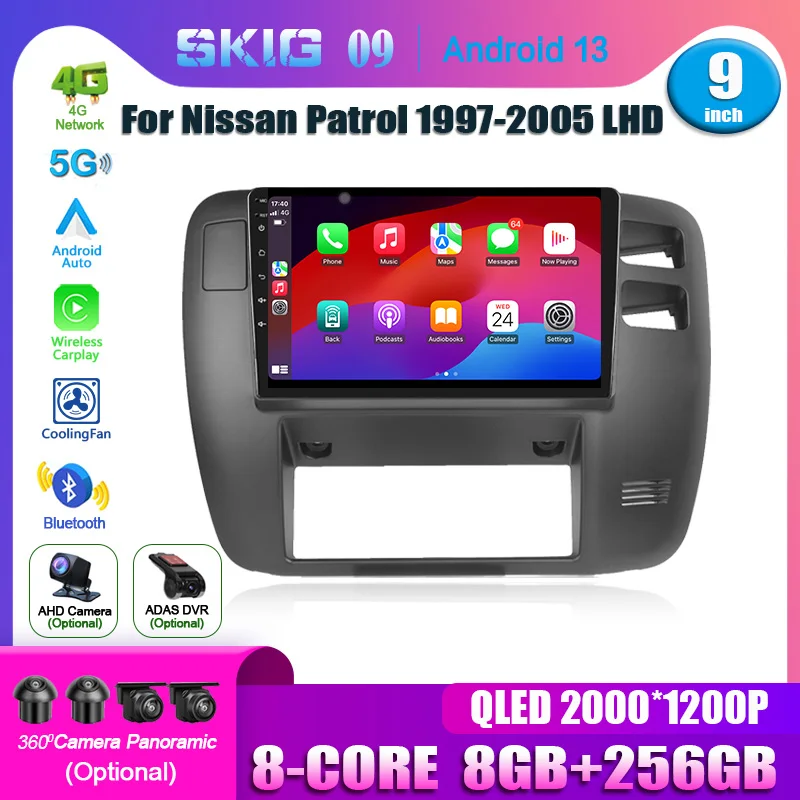 For Nissan Patrol 1997-2005 Left Handle Drive Android13 Touch Screen Radio Video DVD GPS GPS Bluetooth WIFI 4G Carplay Stereo BT
For Nissan Patrol 1997-2005 Left Handle Drive Android13 Touch Screen Radio Video DVD GPS GPS Bluetooth WIFI 4G Carplay Stereo BT