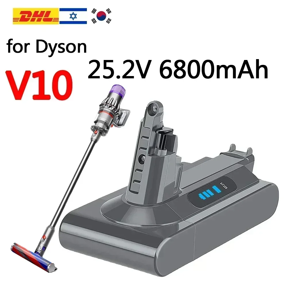 Dyson Battery SV12 6800mAh 100Wh Replacement battery for Dyson V10 battery V10 Absolute Fluffy cyclone SV12 Battery
Dyson Battery SV12 6800mAh 100Wh Replacement battery for Dyson V10 battery V10 Absolute Fluffy cyclone SV12 Battery