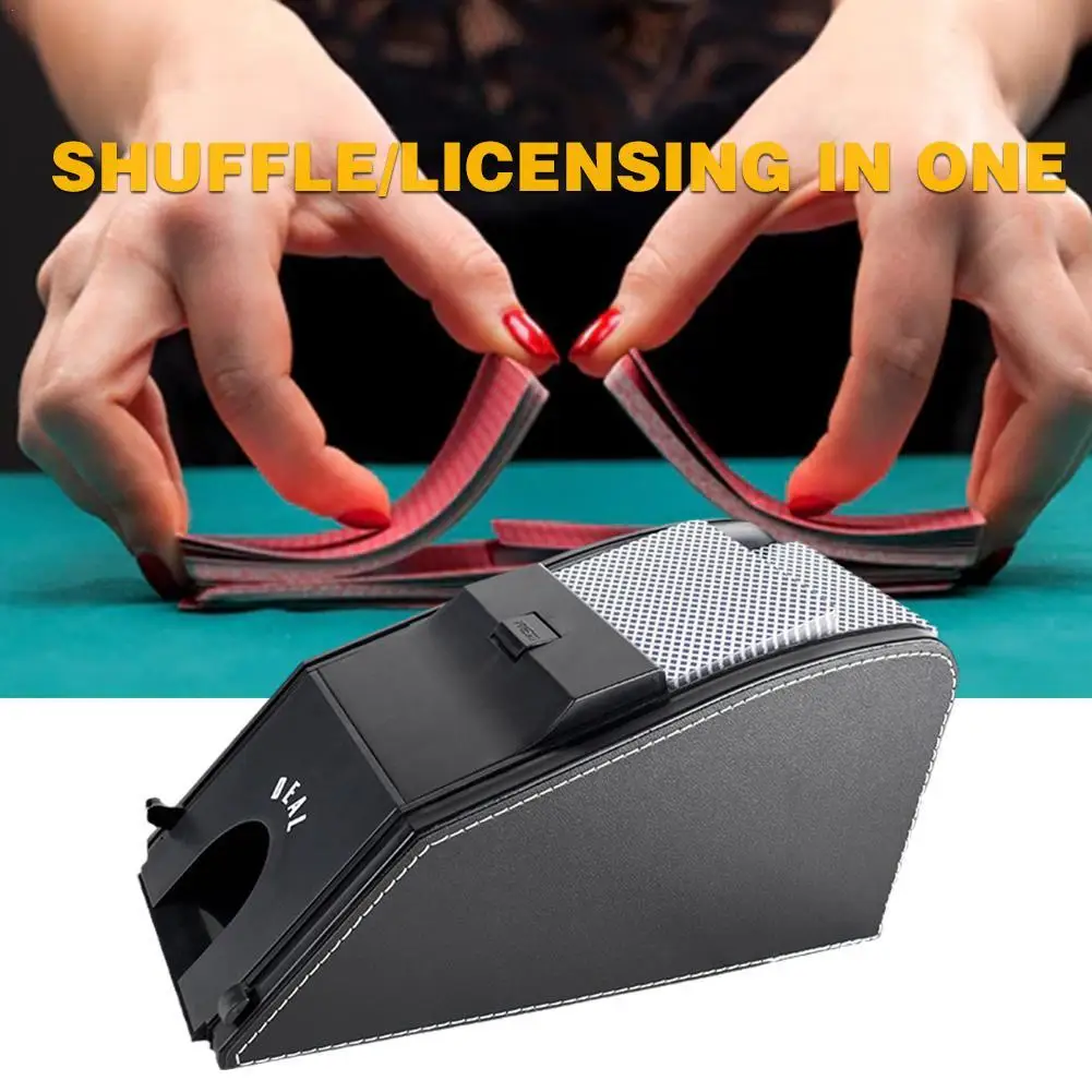 Automatic Card Shuffler Electronic Professional Card Shuffler 2 In1 Shuffle Deal Machine Poker Shuffling Machine Board Game
Automatic Card Shuffler Electronic Professional Card Shuffler 2 In1 Shuffle Deal Machine Poker Shuffling Machine Board Game