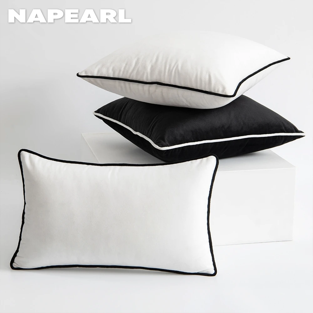 NAPEARL Nordic Style Black and White Decorative Cushion Cover Home Decoration for Living Room Bed Hotel
NAPEARL Nordic Style Black and White Decorative Cushion Cover Home Decoration for Living Room Bed Hotel