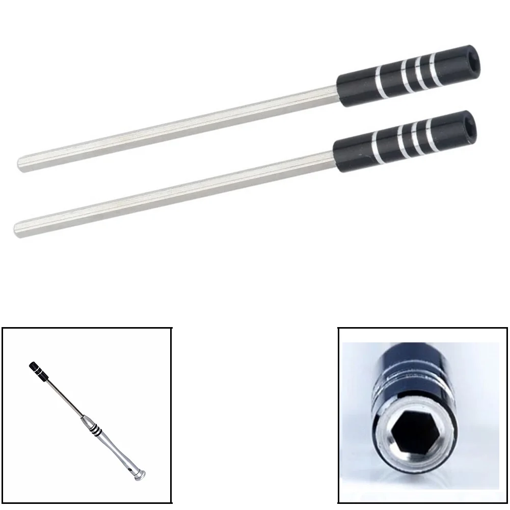 2pcs Magnetic Metal Shaft Extension Bar Rods Hex Shank Socket Adapters For 1/8 Screwdrivers Bits Holders Hand Tools 123mm
2pcs Magnetic Metal Shaft Extension Bar Rods Hex Shank Socket Adapters For 1/8 Screwdrivers Bits Holders Hand Tools 123mm