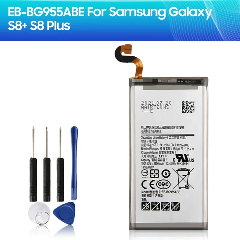 

New Phone Battery EB-BG955ABE EB-BG955ABA For Samsung GALAXY S8+ G9550 GALAXY S8 Plus S8Plus SM-G9 SM-G955 G955 3500mAh