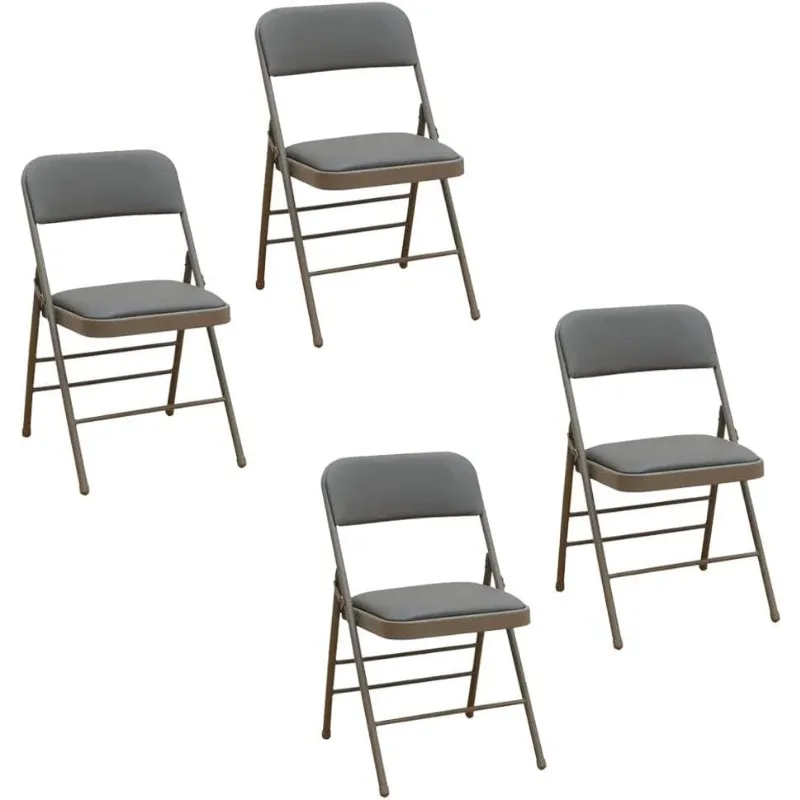 Pack of 4 (Fabric/Vinyl) Steel Frame Metal Foam Padded Folding Chairs (Black, Gray, White) (2-Pack - Vinyl )
Pack of 4 (Fabric/Vinyl) Steel Frame Metal Foam Padded Folding Chairs (Black, Gray, White) (2-Pack - Vinyl )