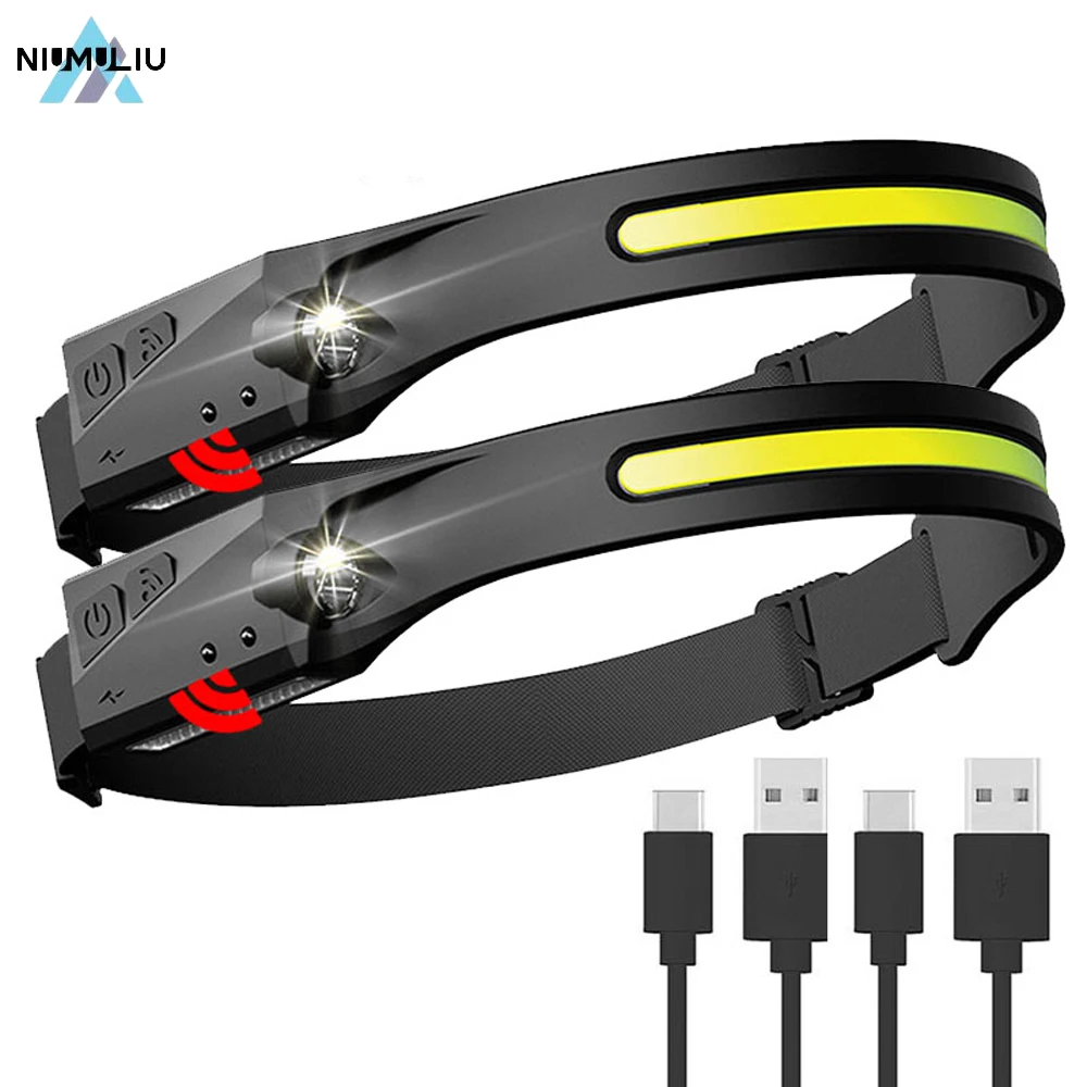C2 Induction Headlamp Headlight COB LED Camping Fishing Head Lamp Light Built-in Battery Flashlight USB Rechargeable Head Torch
C2 Induction Headlamp Headlight COB LED Camping Fishing Head Lamp Light Built-in Battery Flashlight USB Rechargeable Head Torch
