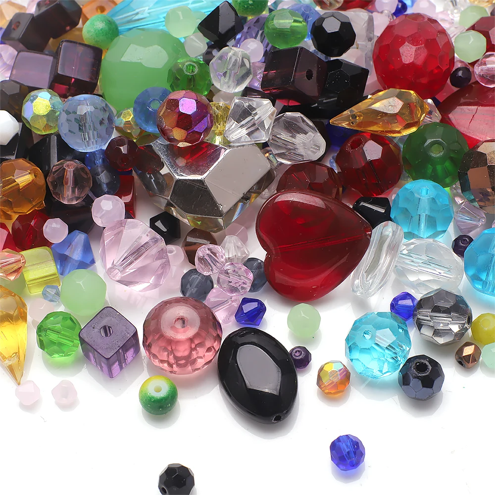 45g Mixed Shape Mutil Size Crystal Glass Loose Irregular Beads For Kids DIY Making Charms Earing Necklace Jewelry Accessories
45g Mixed Shape Mutil Size Crystal Glass Loose Irregular Beads For Kids DIY Making Charms Earing Necklace Jewelry Accessories