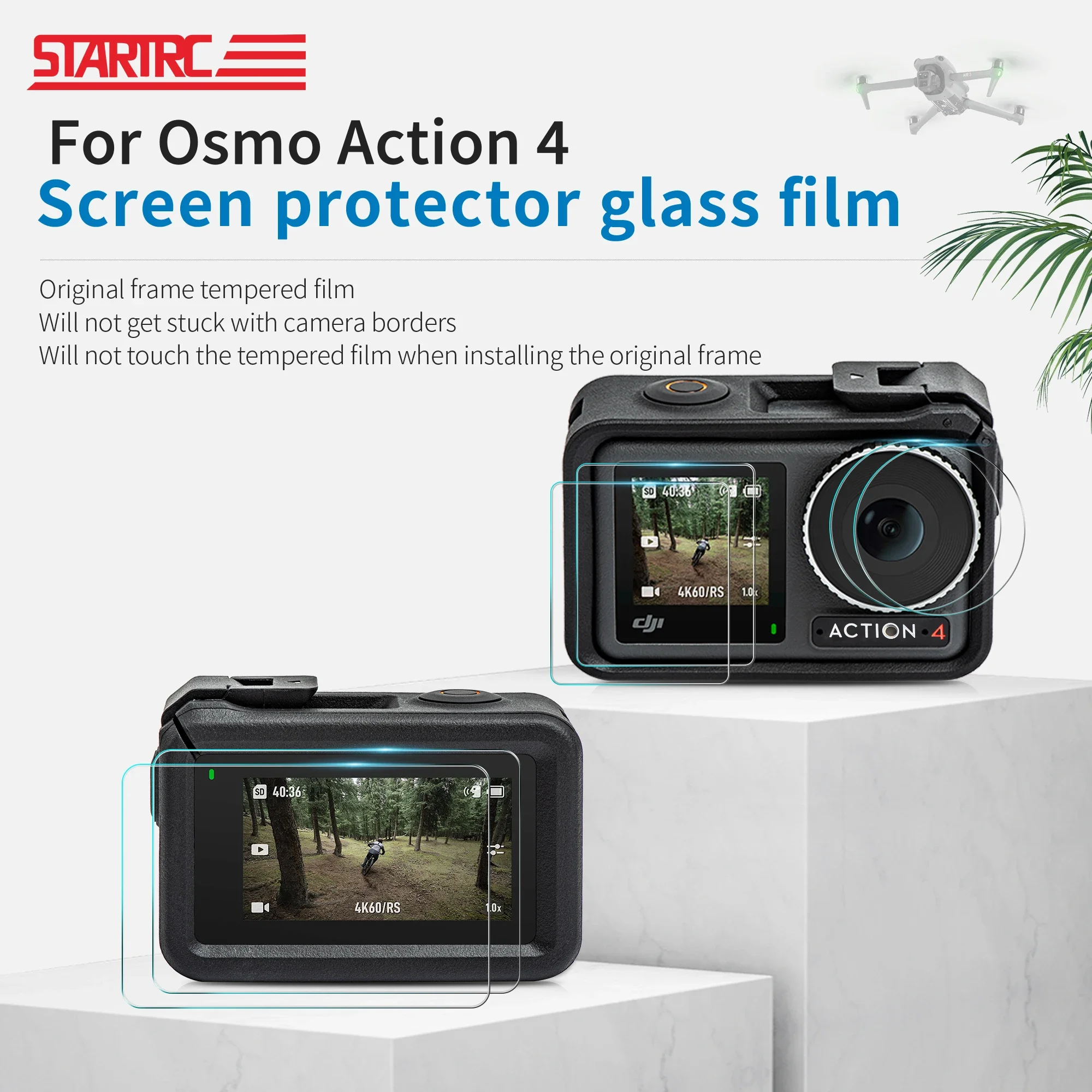 STARTRC для DJI Action 4 защитная пленка для объектива из закаленного стекла Защитная пленка для экрана для DJI Osmo Action 4 аксессуары для камеры
STARTRC для DJI Action 4 защитная пленка для объектива из закаленного стекла Защитная пленка для экрана для DJI Osmo Action 4 аксессуары для камеры