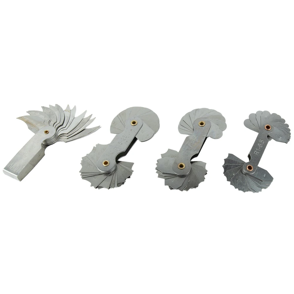 Radius Template R Gauge R1-6.5 R7-14.5 R15-25 R26-80 Radius Gage Plate Fillet Gaug External Internal Concave Arc Measuring Tools
Radius Template R Gauge R1-6.5 R7-14.5 R15-25 R26-80 Radius Gage Plate Fillet Gaug External Internal Concave Arc Measuring Tools