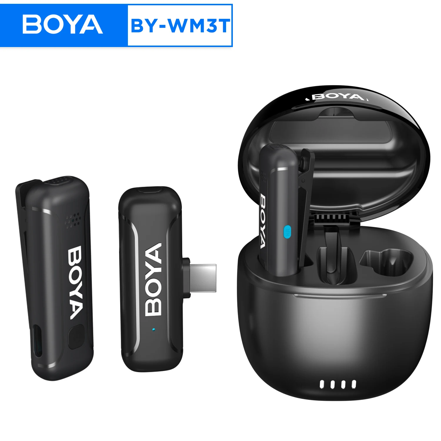 BOYA BY-WM3T Wireless Lavalier Microphone for iPhone ipad Android Cell Phone Camera with Charging Case Video Recording Interview
BOYA BY-WM3T Wireless Lavalier Microphone for iPhone ipad Android Cell Phone Camera with Charging Case Video Recording Interview