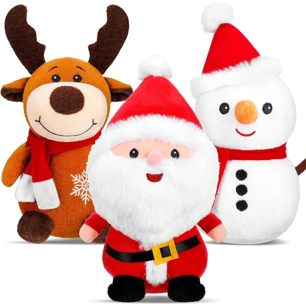 

40 см мультфильм Рождество Санта Клаус Лось Снеговик Плюшевые игрушки набивная кукла праздник рождественские подарки для детей декор для девочек