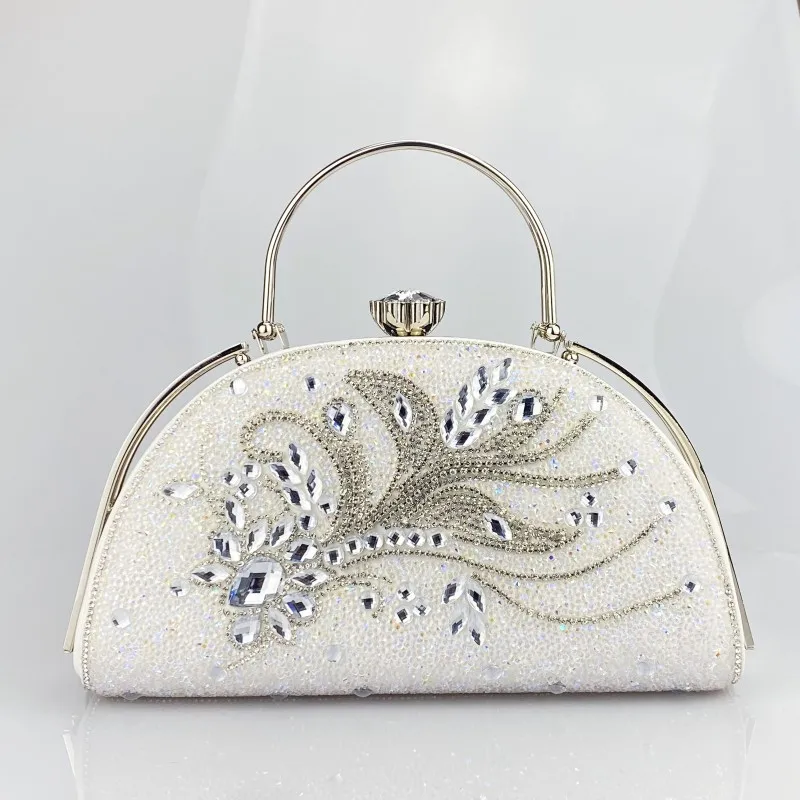 

New Gorgeous, Elegant and Exquisite Small Fragrant Wind Brick and Stone Party Wedding Party Women's Bag