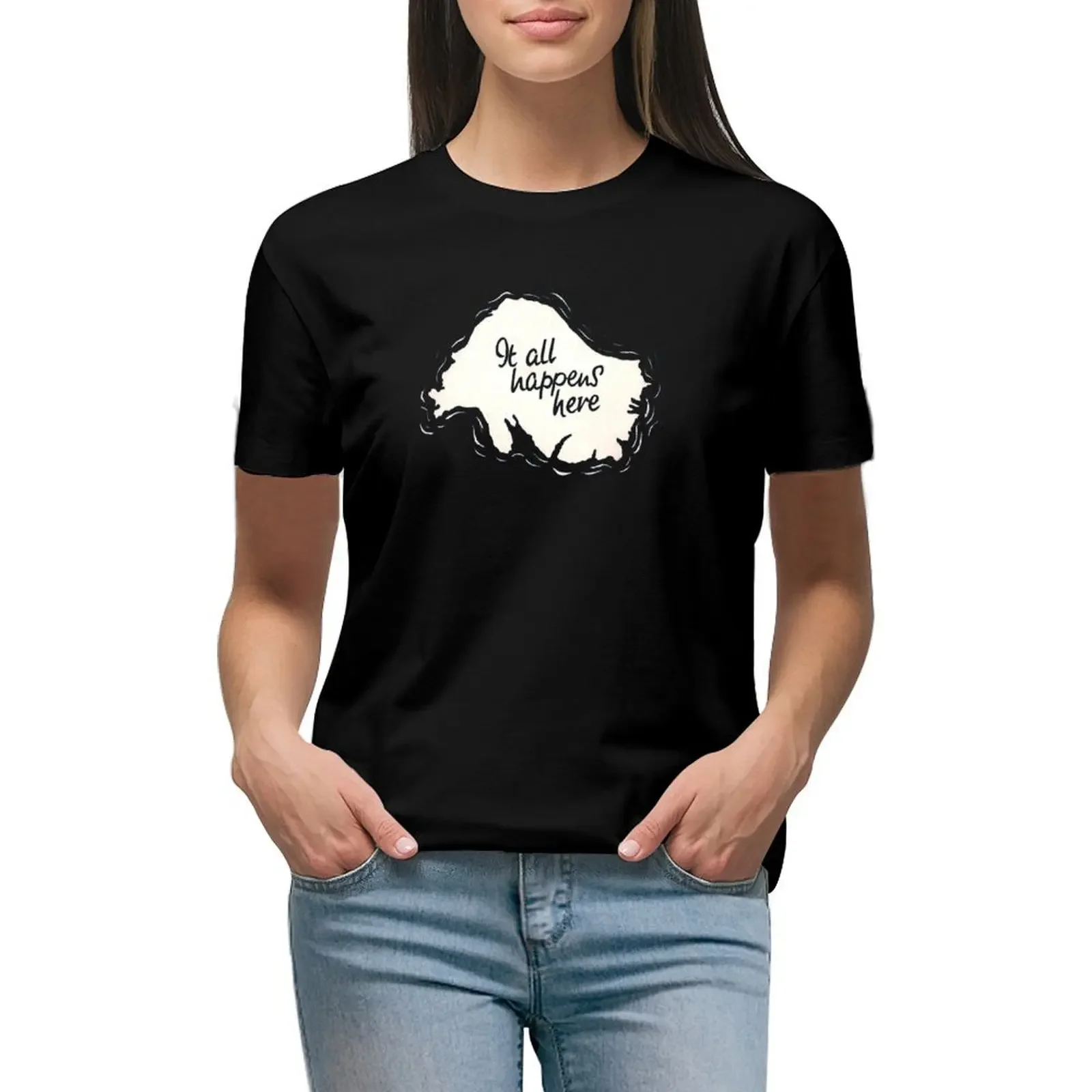 It all happens here... T-shirt plus size tops Aesthetic clothing summer blouses woman 2024
It all happens here... T-shirt plus size tops Aesthetic clothing summer blouses woman 2024