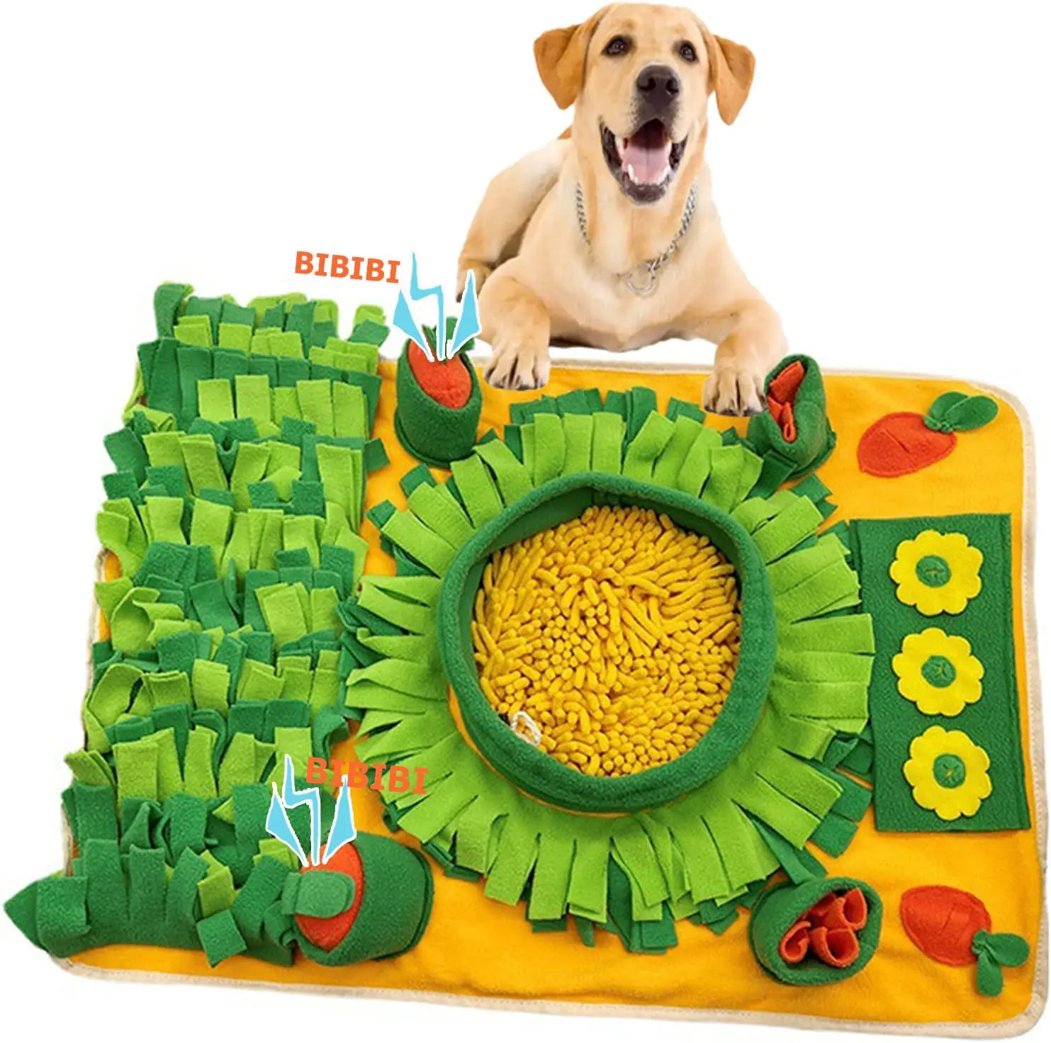 

Large Snuffle Mat for Dogs Pet Interactive Training and Stress Relief Sniff Mat Feeding Mat Slow Feeder Dog Treat Mat Dog Toys