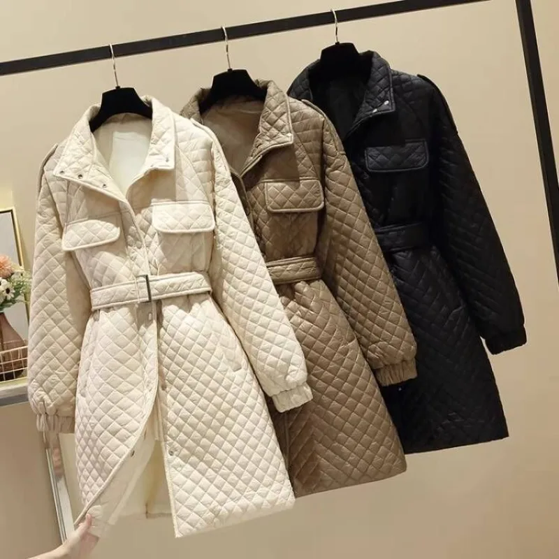 Cotton Jacket Women 2023 New Autumn and Winter Length Large Light Coat Female Outerwear
Cotton Jacket Women 2023 New Autumn and Winter Length Large Light Coat Female Outerwear