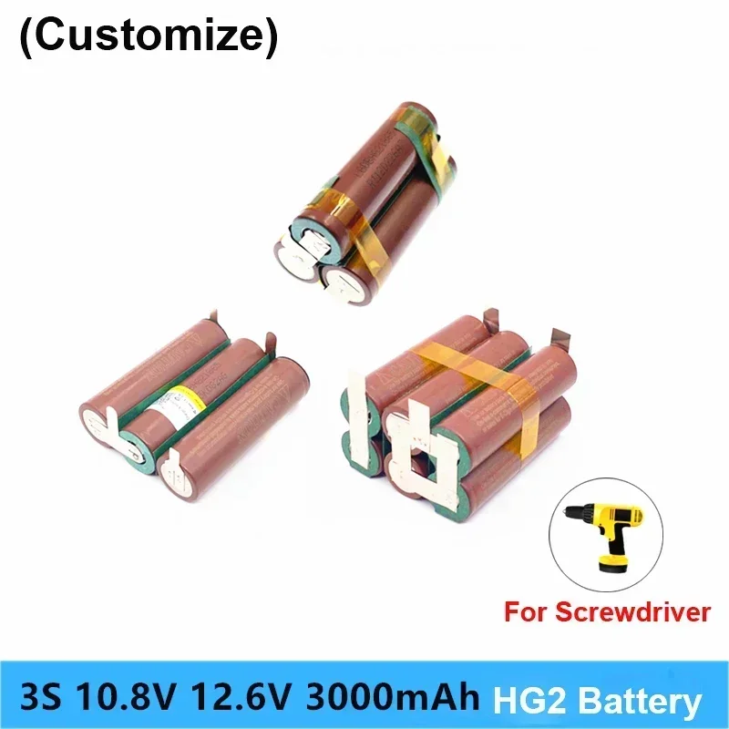 6AH 12V 18650 battery for 12.6v screwdriver battery weld soldering strip 3S 3S2P 12.6v battery pack (customize) 
6AH 12V 18650 battery for 12.6v screwdriver battery weld soldering strip 3S 3S2P 12.6v battery pack (customize)