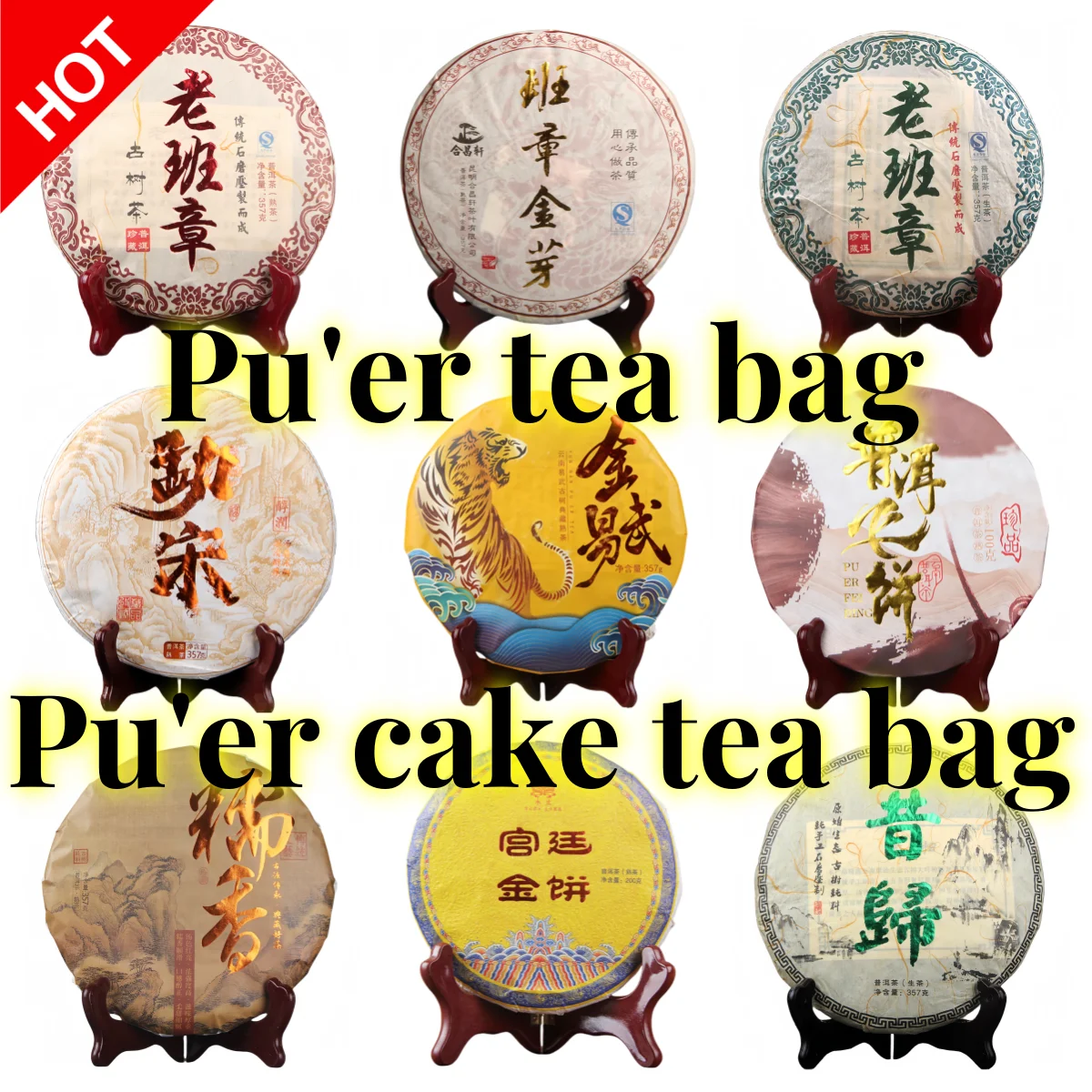 Chinese Yunnan Puer Tea Ripe Pu'er Tea Cooked Tea Set Paper Bags Ripe Puer Tea Green Recyclable Paper Packing Bag Droshipping
Chinese Yunnan Puer Tea Ripe Pu'er Tea Cooked Tea Set Paper Bags Ripe Puer Tea Green Recyclable Paper Packing Bag Droshipping