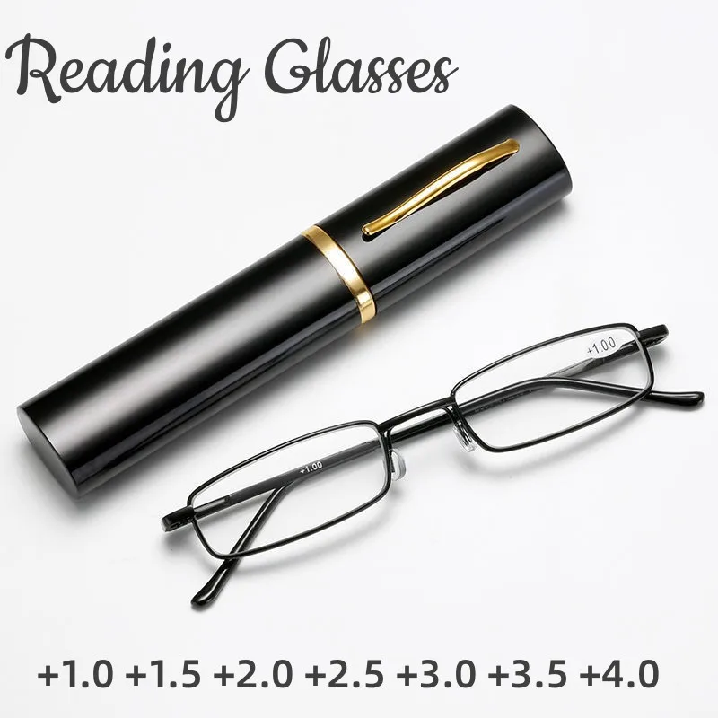 

Ultra-light Reading Glasses Men Women Portable Anti-fatigue Presbyopia Eyeglass With Case Diopter Eyewear +1.0 to +4.0