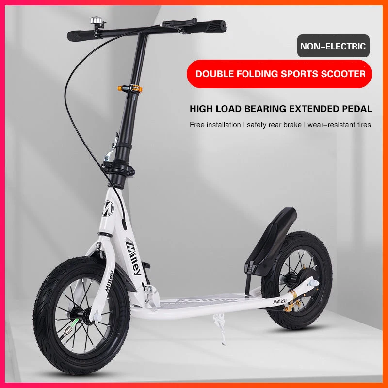 

New Fashion Children and Teens Adult Scooter Two-Wheeled Foldable City Work School Student Outdoor Sports Portable Pedal Scooter
