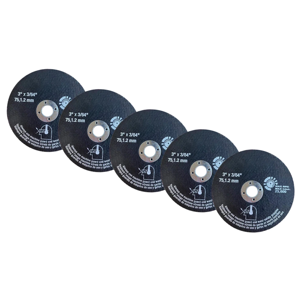 5pcs 75mm 3 Inch Cutting Wheel Circular Resin Saw Blade Ast Cut Off Discs For Metal Cutting Angle Grinder Cutting Disc Abrasive
5pcs 75mm 3 Inch Cutting Wheel Circular Resin Saw Blade Ast Cut Off Discs For Metal Cutting Angle Grinder Cutting Disc Abrasive