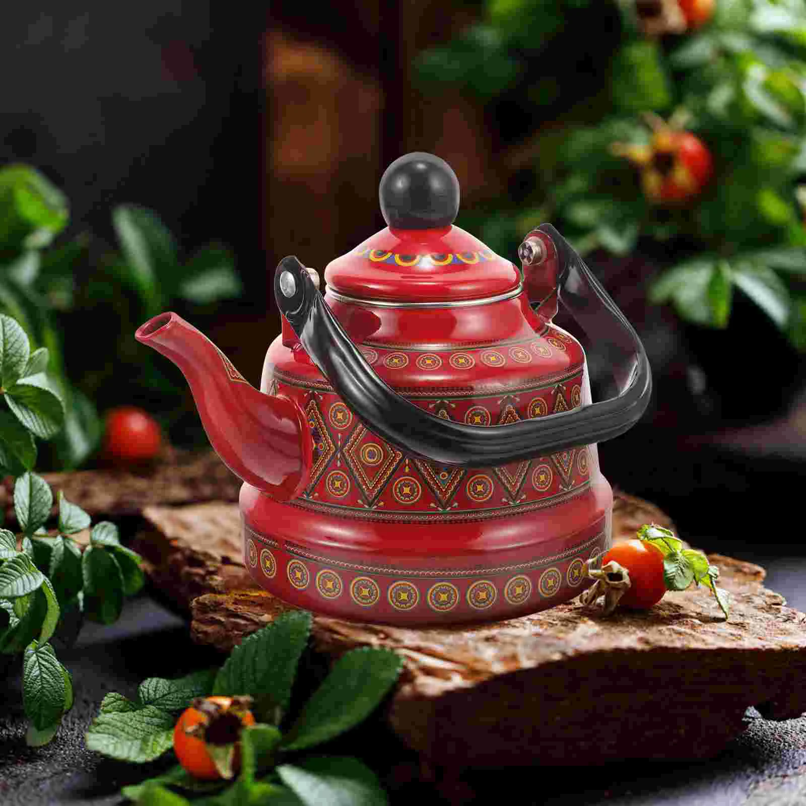 Induction Cooker Enamel Kettle Decorative Tea Serving Pot Large Capacity Coffee Maker
Induction Cooker Enamel Kettle Decorative Tea Serving Pot Large Capacity Coffee Maker