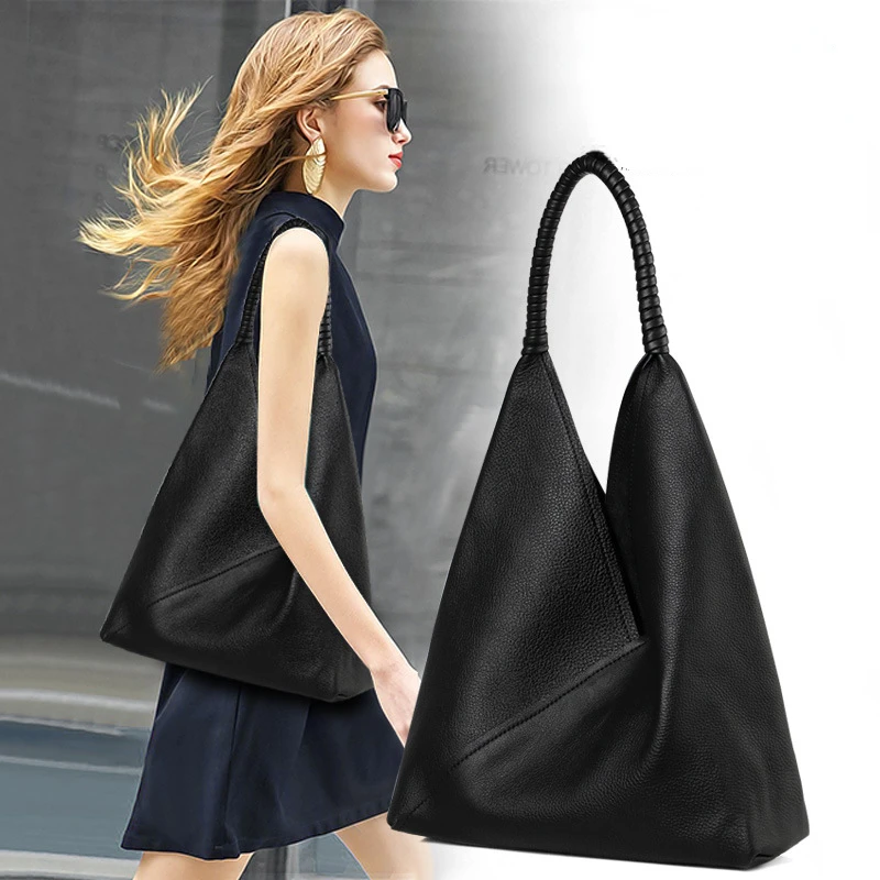 Large Capacity Tote Bags Women First Layer Cowhide Handbags Soft Real Genuine Leather Underarm Shoulder Bags Shopper Bolsa
Large Capacity Tote Bags Women First Layer Cowhide Handbags Soft Real Genuine Leather Underarm Shoulder Bags Shopper Bolsa