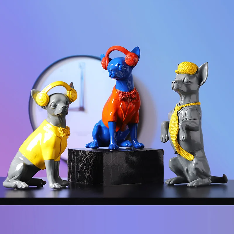 Simulation Cartoon Chihuahua Resin Crafts Puppy Listening To Songs Sculpture Craft Small Ornaments Home Decor Anime Decor
Simulation Cartoon Chihuahua Resin Crafts Puppy Listening To Songs Sculpture Craft Small Ornaments Home Decor Anime Decor