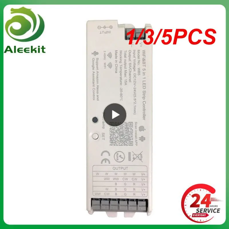 1/3/5PCS WIFI 5 in 1 LED Strip Controller WB5 5CH Support Tuya APP Alexa and Assistance Voice Control RGB+CCT
1/3/5PCS WIFI 5 in 1 LED Strip Controller WB5 5CH Support Tuya APP Alexa and Assistance Voice Control RGB+CCT