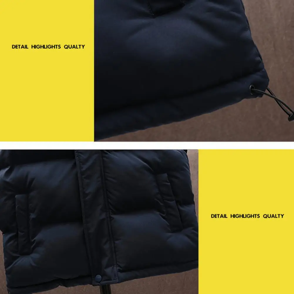 Functional Pockets Vest Coat Stylish Men's Winter Padded Vest Jacket Stand Collar Zipper Placket Side Pockets for Autumn
Functional Pockets Vest Coat Stylish Men's Winter Padded Vest Jacket Stand Collar Zipper Placket Side Pockets for Autumn