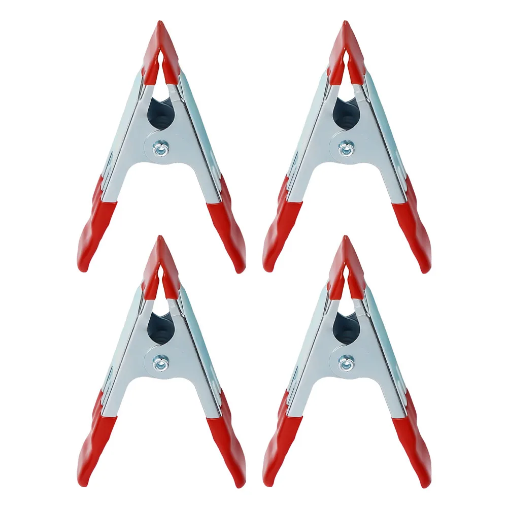 4Pack Spring Clamps 4Inch 100mm Muslin Clamps for Photography and Carpentry Secure and Reliable Red and Silver
4Pack Spring Clamps 4Inch 100mm Muslin Clamps for Photography and Carpentry Secure and Reliable Red and Silver
