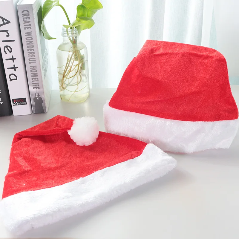 

Рождественские шапки для мужчин и женщин, Красные Теплые шапки, декоративные для косплея