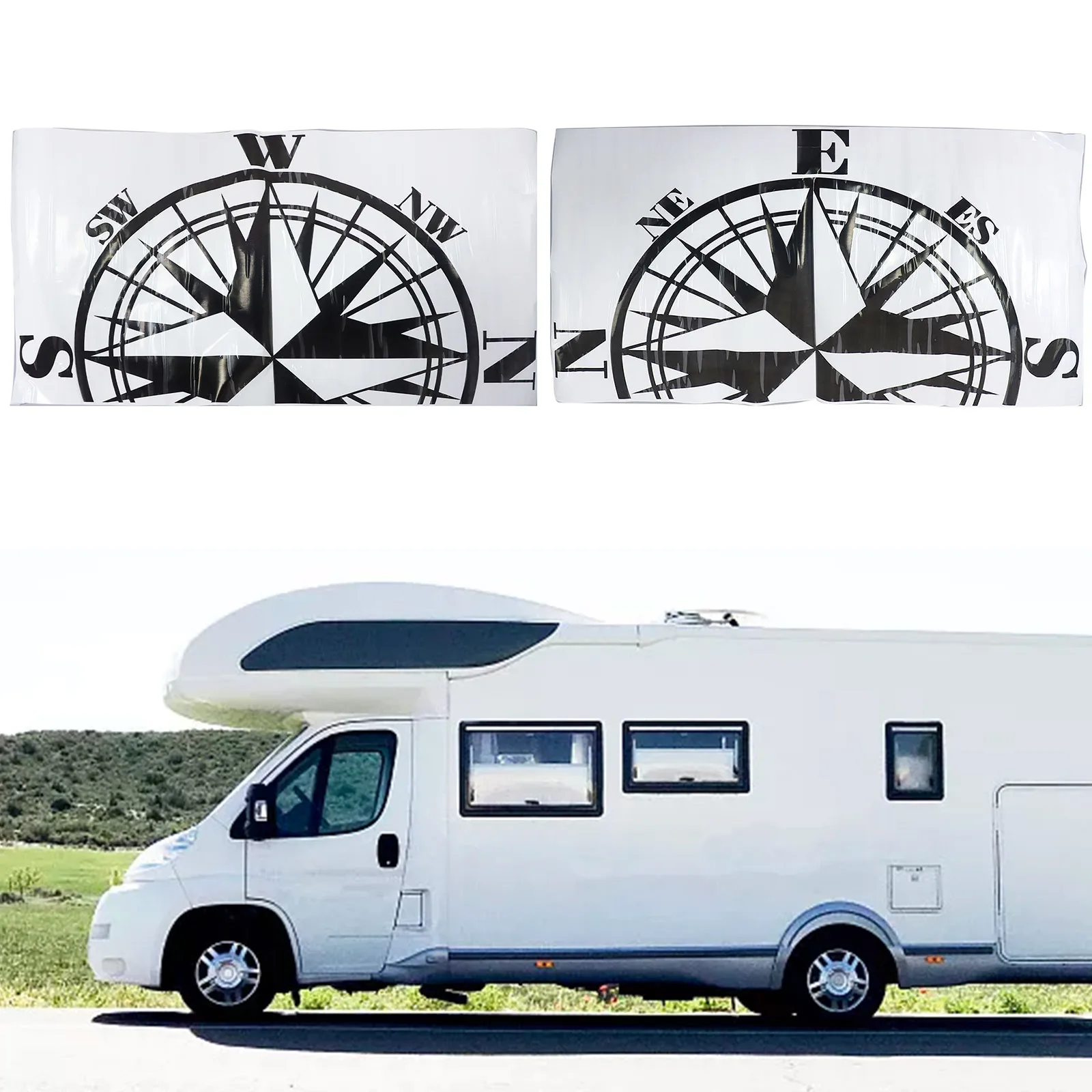 2pcs Car Motorhome Graphics Stickers Decals Camper Van Caravan Black Vinyl 580mmx965mm For Camper Motorhome Truck Van Caravan
2pcs Car Motorhome Graphics Stickers Decals Camper Van Caravan Black Vinyl 580mmx965mm For Camper Motorhome Truck Van Caravan