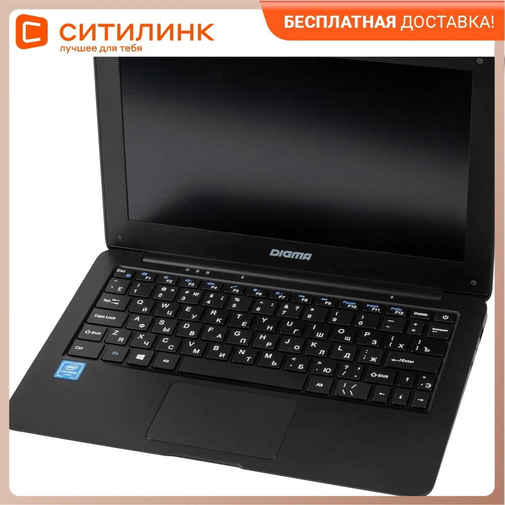 Laptop Digma EVE 11 C409 11.6" IPS Intel Celeron N3350 1.1GHz 4Gb 64Gb SSD HD Graphics 500 Win 10 Home ES2056EW Laptops Computer PC Portable