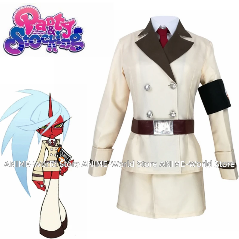 

Anime Panty Stocking Cosplay Scanty Halloween Girls Uniform Dress Set Costume Custom size