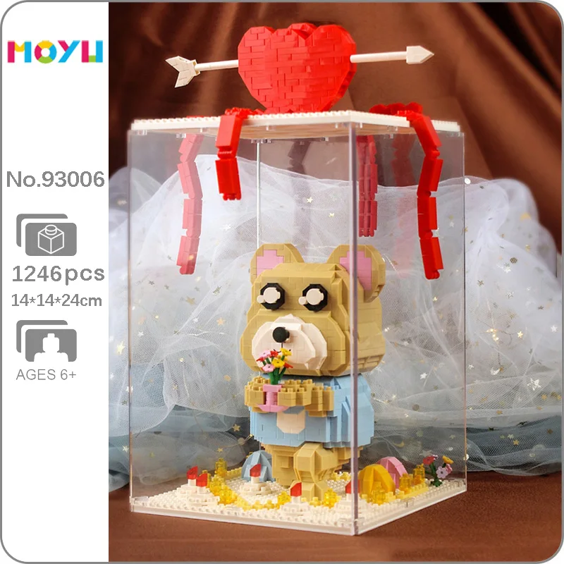 Moyu 93006 Love Bear Heart Flower Bouquet Animal Doll Display Box 3D Mini Diamond Blocks Bricks Building Toy for Children no Box
Moyu 93006 Love Bear Heart Flower Bouquet Animal Doll Display Box 3D Mini Diamond Blocks Bricks Building Toy for Children no Box