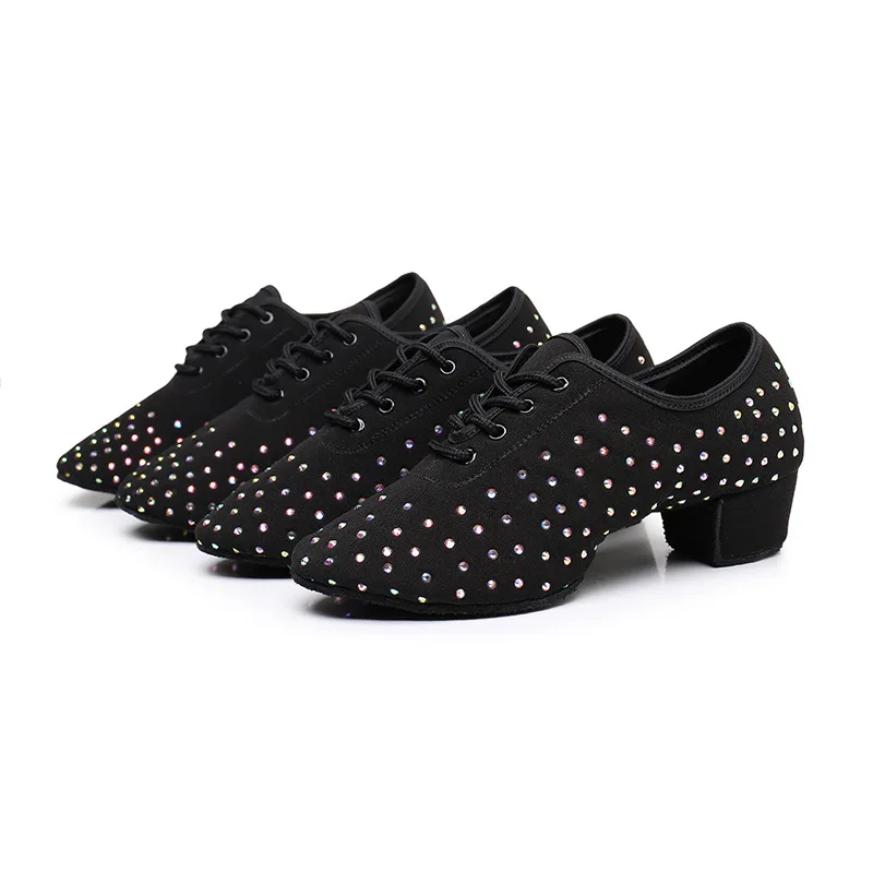 Women Indoor Ballroom Cha Cha Tango Latin Dancing Shoes Adult Two Point Soles Teacher Shoes Oxford Cloth Dance Sneakers 3/5cm
Women Indoor Ballroom Cha Cha Tango Latin Dancing Shoes Adult Two Point Soles Teacher Shoes Oxford Cloth Dance Sneakers 3/5cm
