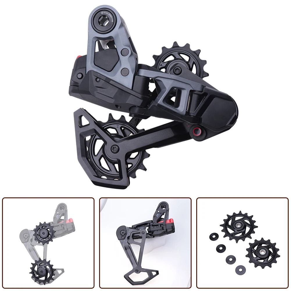 Bicycle Rear Derailleur Pulley 1 Set 12-speed Aluminum Alloy Gasket Quiet Operation Steel Bearing Easy Installation
Bicycle Rear Derailleur Pulley 1 Set 12-speed Aluminum Alloy Gasket Quiet Operation Steel Bearing Easy Installation