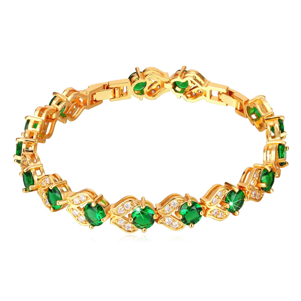 ChainsPro Bracelets For Women Crystal Gold Color Cubic Zirconia Green Charm Bracelets & Bangles Wholesale Jewelry H222
ChainsPro Bracelets For Women Crystal Gold Color Cubic Zirconia Green Charm Bracelets & Bangles Wholesale Jewelry H222
