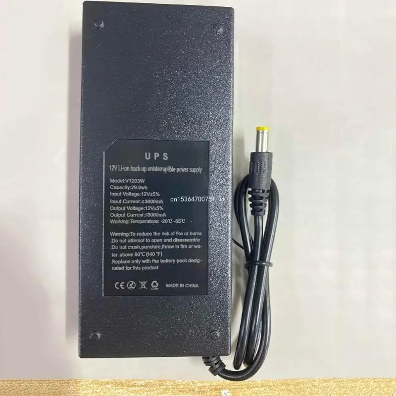 UPS Uninterruptible Battery Backup 8000mAh DC12V 3A Router UPS Battery Backup for LED Light Strip Camera Router Dropship
UPS Uninterruptible Battery Backup 8000mAh DC12V 3A Router UPS Battery Backup for LED Light Strip Camera Router Dropship