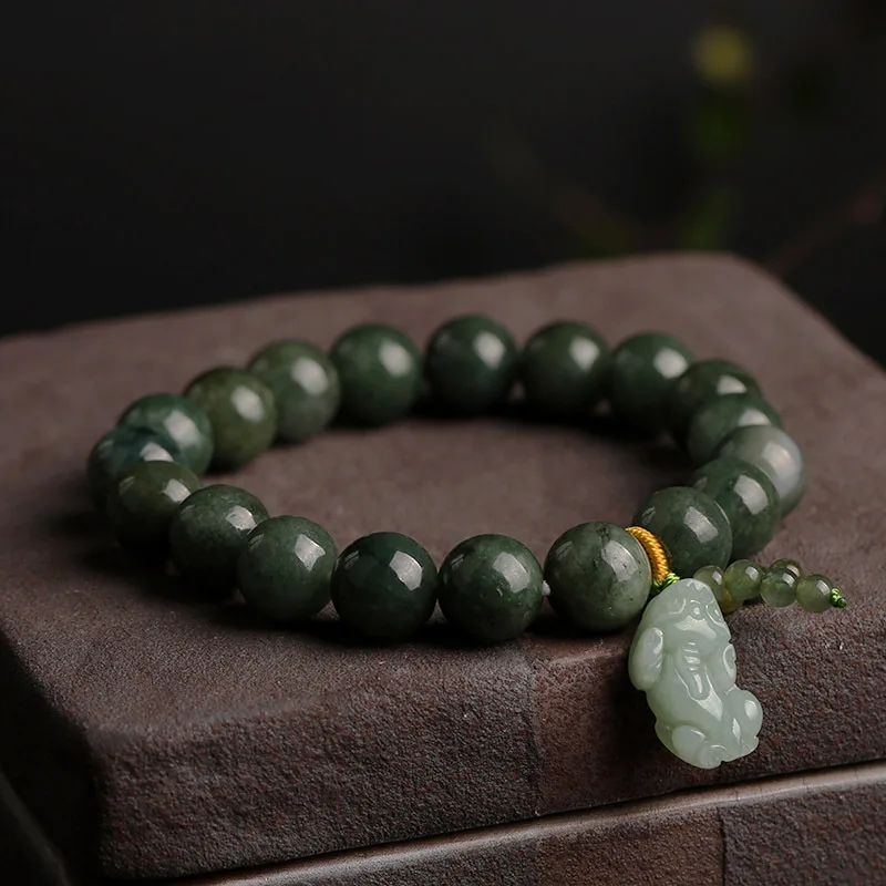100% Natural Burmese Jadeite Brave Troops Chinese Style 10MM Beads Female Bracelet Jewelry Gifts Promotion
100% Natural Burmese Jadeite Brave Troops Chinese Style 10MM Beads Female Bracelet Jewelry Gifts Promotion