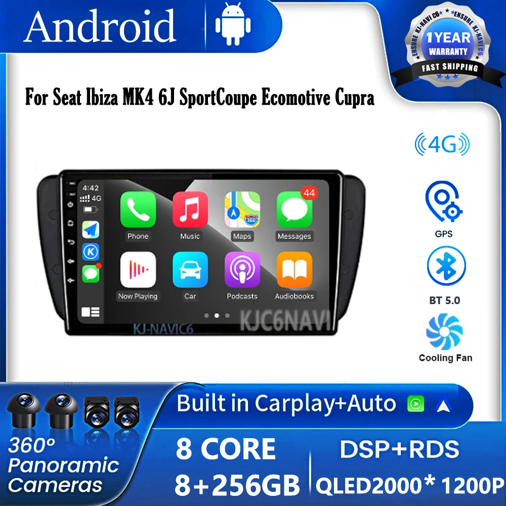 Android 14 для Seat Ibiza MK4 6J SportCoupe Ecomotive Cupra 2009 2010 2011 2012 2013 2.5D экран Автомобильный мультимедийный плеер стерео
Android 14 для Seat Ibiza MK4 6J SportCoupe Ecomotive Cupra 2009 2010 2011 2012 2013 2.5D экран Автомобильный мультимедийный плеер стерео