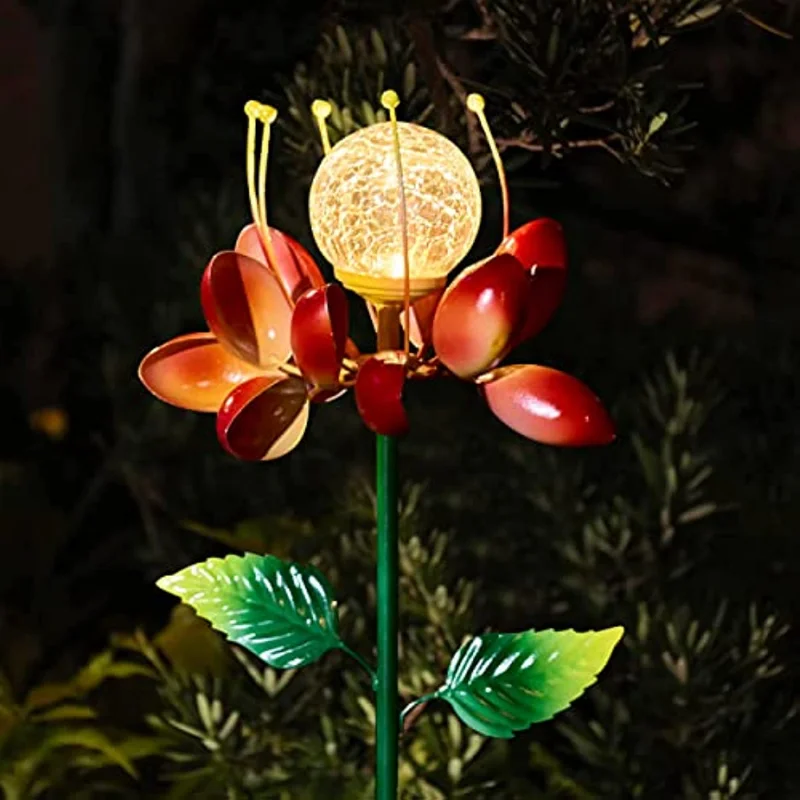 Solar Garden Lights Metal Flower Decorative Spinner Stakes Waterproof for Patio Yard Lawn lamparas solares exterior potentes Art
Solar Garden Lights Metal Flower Decorative Spinner Stakes Waterproof for Patio Yard Lawn lamparas solares exterior potentes Art