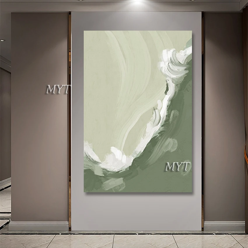 

Ручная роспись Абстрактная акриловая текстурированная картина маслом без рамки Лидер продаж настенная Картина на холсте с изображением гор заката