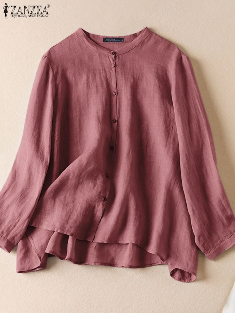 ZANZEA Women Vintage Shirt Fashion Autumn Blouse Loose Work Tops Chemise Casual Solid Buttons Down O Neck Long Sleeve Blusas
ZANZEA Women Vintage Shirt Fashion Autumn Blouse Loose Work Tops Chemise Casual Solid Buttons Down O Neck Long Sleeve Blusas
