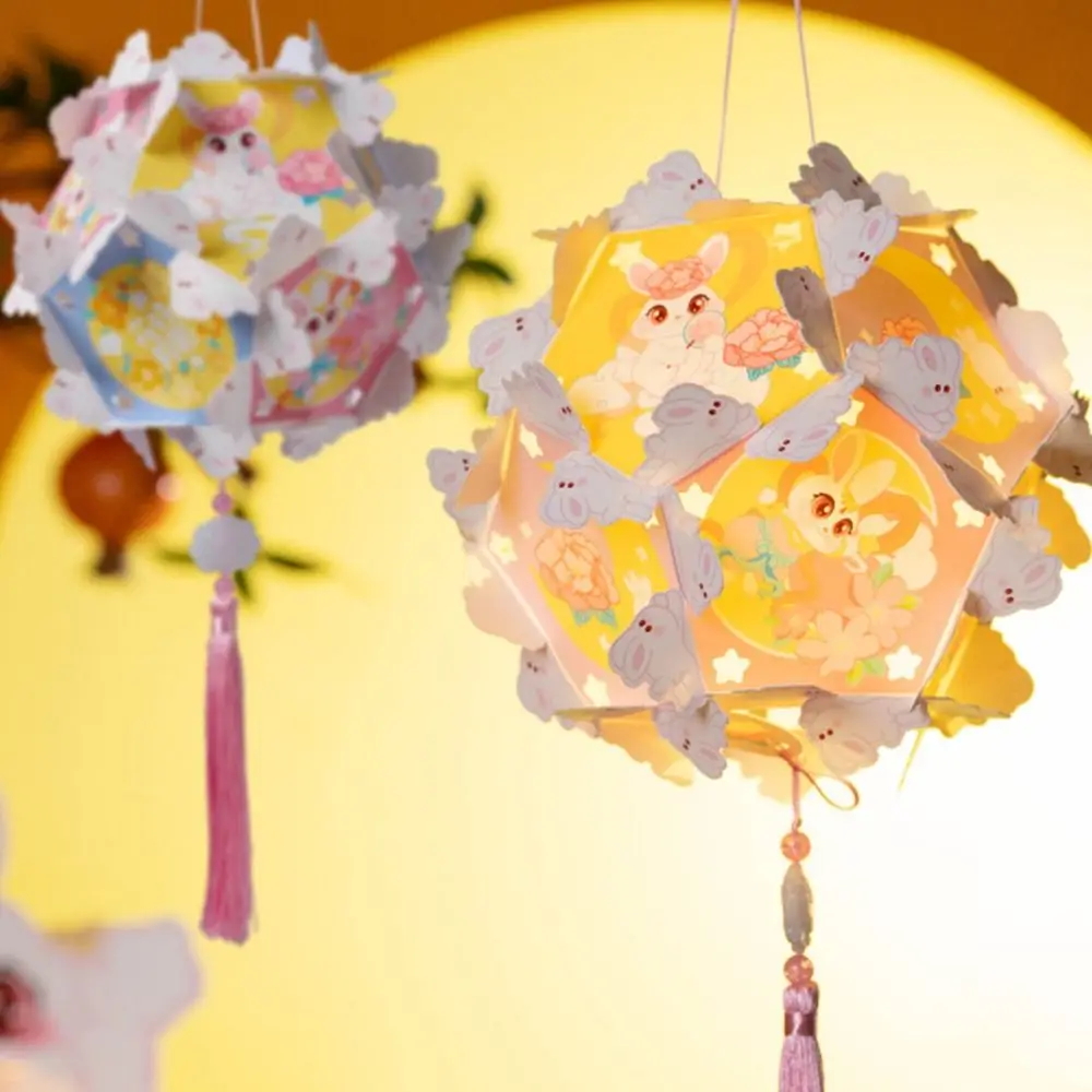 

Intangible Cultural Heritage Mid-Autumn Festival Lantern DIY Luminous Handheld Dazzling Flower Lantern DIY Chinese Style