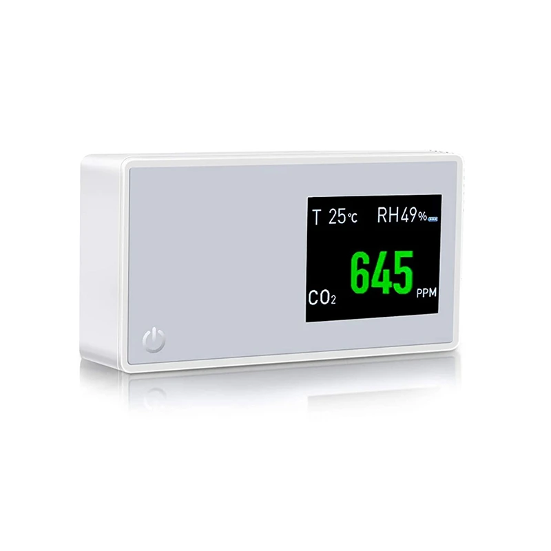 Air Quality Monitor For CO2 Detector, Carbon Dioxide 400-5000 Ppm, Air Quality Tester For Room And Office
Air Quality Monitor For CO2 Detector, Carbon Dioxide 400-5000 Ppm, Air Quality Tester For Room And Office
