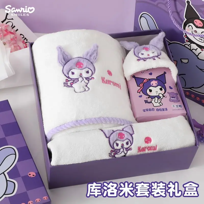 Anime Kawaii Sanrio Hello Kitty Cartoon Women's Pure Cotton Bath Towel Gift Box High-Looking Birthday Gift Household Towel Set
Anime Kawaii Sanrio Hello Kitty Cartoon Women's Pure Cotton Bath Towel Gift Box High-Looking Birthday Gift Household Towel Set