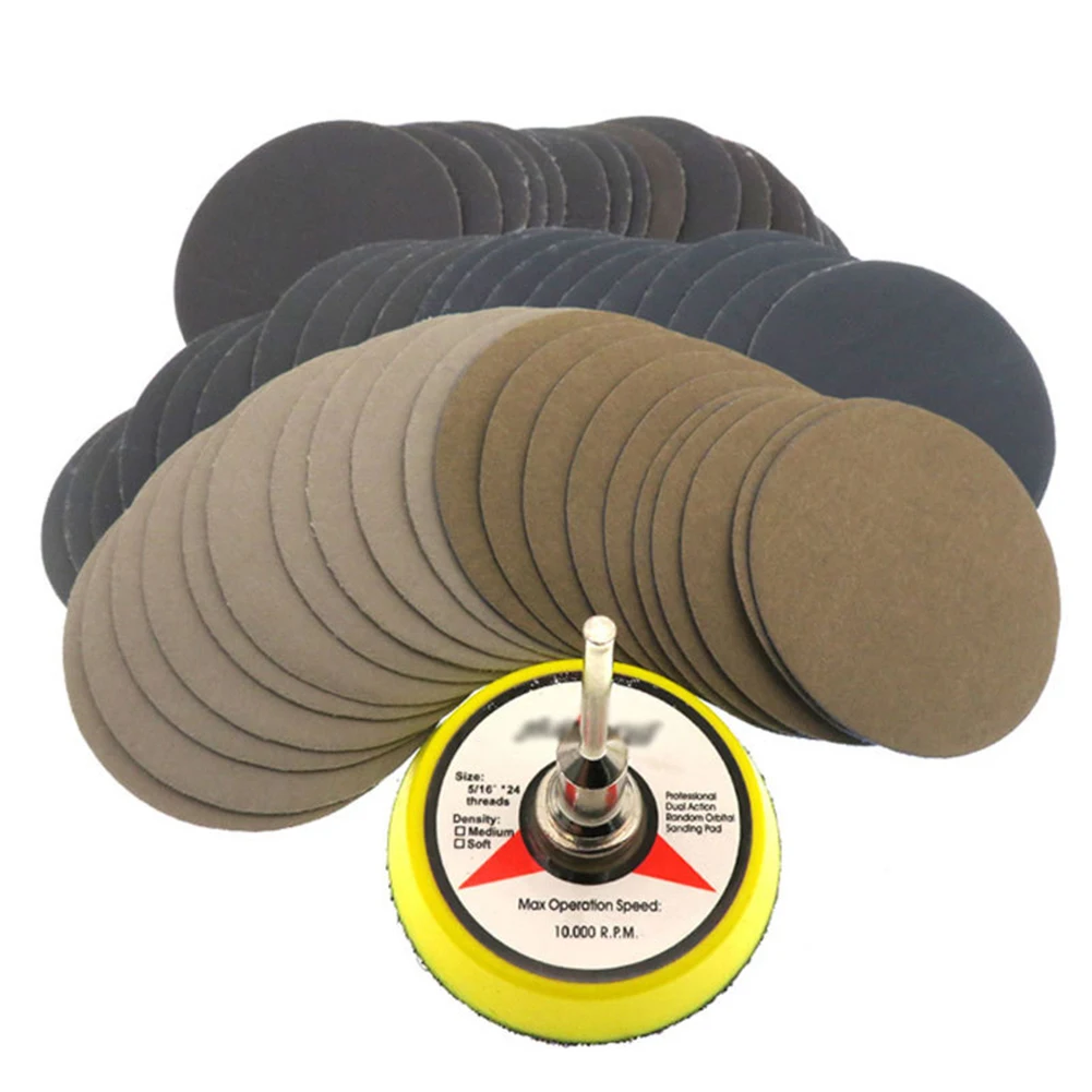 100pcs 2'' Wet Dry Sandpaper Sanding Disc With Hook And Loop Sanding Pad 80-7000grit For Die Grinder Cordless Drill Tools Parts
100pcs 2'' Wet Dry Sandpaper Sanding Disc With Hook And Loop Sanding Pad 80-7000grit For Die Grinder Cordless Drill Tools Parts